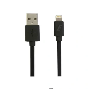 black ultra flat cable with lightning connector انرجایزر