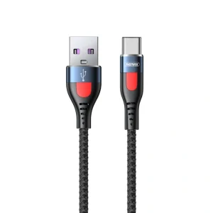 کابل فست شارژ Type-C ریمکس با شدت جریان 5 آمپر 99درصد شارژ سریعتر مدل RC-188a