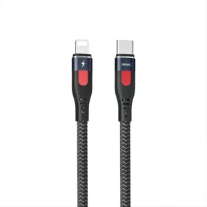 کابل فست شارژ لایتنینگ ریمکس پاور دلیوری 20 وات به همراه شارژ پرسرعت مدل RC-188i