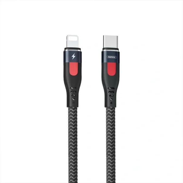 کابل فست شارژ لایتنینگ ریمکس پاور دلیوری 20 وات به همراه شارژ پرسرعت مدل RC-188i