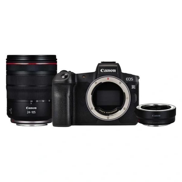دوربین دیجیتال بدون آینه کانن مدل EOS R به همراه لنز RF 24-105mm و Mount Adapter EF-EOS R