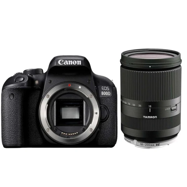 دوربین دیجیتال کانن مدل EOS 800D بدنه به همراه لنز تامرون AF 18-200mm F3.5 - F6.3 Di-II