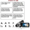 دوربین فیلم برداری مدل FHD 1080P 24MP 3.0 LCD display 16X zoom camera - Image 2