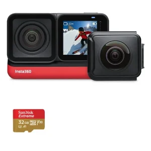 دوربین فیلم برداری ورزشی اینستا 360 مدل ONE R TWIN EDITION به همراه کارت حافظه